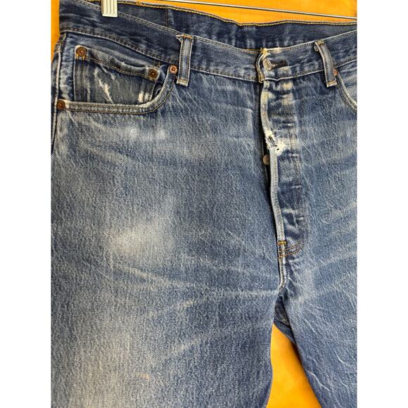 Men's Levi's 501 Original Fit Denim Jeans, Size 38 X 33, EUC - Picture 3 of 5